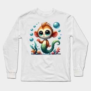 Cute Sea Monkey Long Sleeve T-Shirt